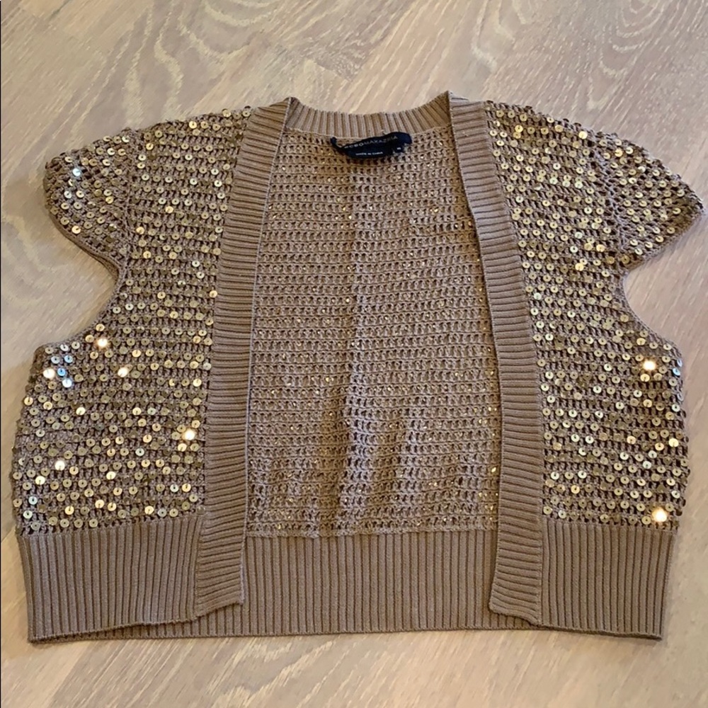 BCBG | sequin shrug